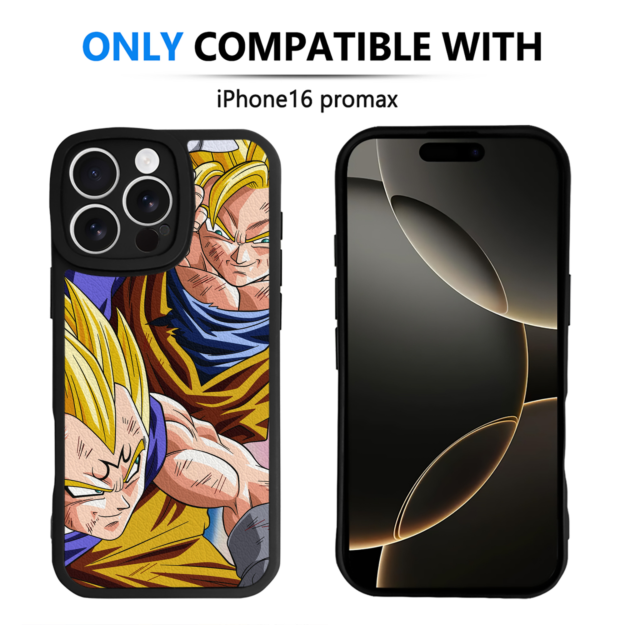 （画像用） ドラゴンボール DRAGON BALL 【iPhone 16シリーズ対応】シリコンスマホケース（レザー調） 材質：シリコン